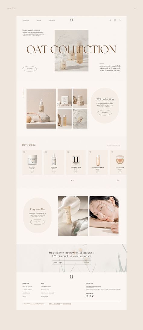 Brand Site Design, Korean Layout Design, Korean Website Design, Webflow Design, Spa Website Design, Online Store Web Design, Mise En Page Web, Cosmetic Web, 블로그 디자인