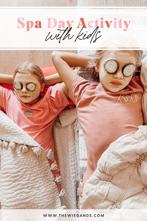 Spa Day Activity for Kids - Casey Wiegand of The Wiegands Mommy Daughter Spa Day At Home, Mommy And Me Spa Day At Home, Spa Day For Kids At Home, Kids Spa Day At Home, Spa Day For Kids, Cozy Robes, At Home Spa Day, Home Spa Day, Pamper Days