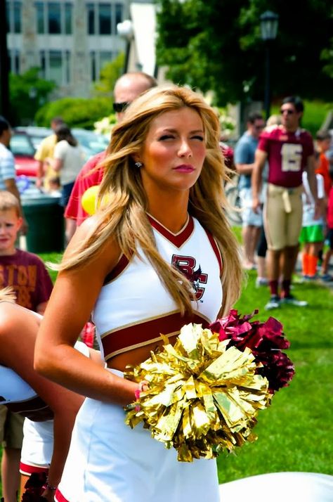 Boston College Cheerleader Salman Khan Aishwarya Rai, Srk Salman, College Cheerleader, College Cheerleading, College Cheer, Ice Girls, Football Cheerleaders, Cheerleading Uniforms, Cheerleader Girl