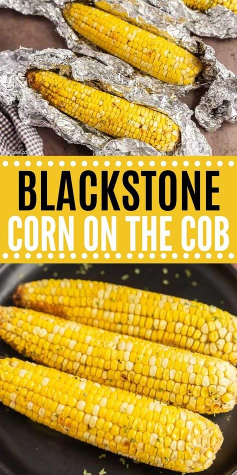 Black Stone Corn, Blackstone Corn, Outdoor Griddle Recipes, Griddle Cooking Recipes, Hibachi Recipes, Sweet Corn Recipes, Outdoor Cooking Recipes, Thanksgiving Menu Ideas Side Dishes, Blackstone Grill