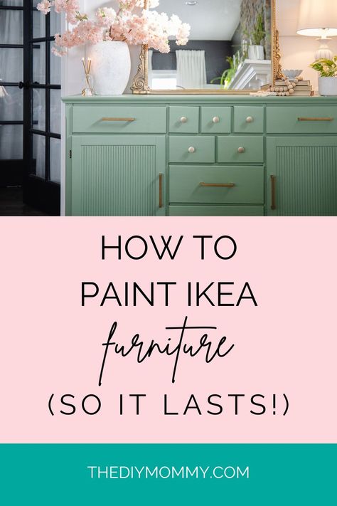 Paint Ikea Furniture, Ikea Paint, Ikea Sideboard, Ikea Furniture Makeover, Painting Ikea Furniture, Painting Laminate Furniture, Furniture Acrylic, Diy Mommy, Ikea Wood