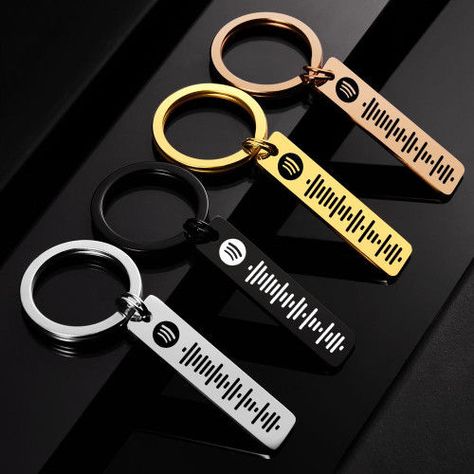 Scannable Spotify Code Keychain, Custom Music Song Keychains Black Gifts for Valentine's Day - Key Chains - Accessories Spotify Frame, Spotify Code Keychain, Spotify Plaque, Spotify Keychain, Musica Spotify, Music Plaque, Clear Acrylic Sheet, Spotify Code, Best Gifts For Him