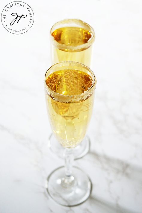 Mock Champagne Recipe | The Gracious Pantry | Mocktails Mock Mimosa, Mock Champagne Punch, Large Party Food, Champagne Punch Recipes, Simply Juice, Non Alcoholic Champagne, Ginger Ale Recipe, Champagne Recipe, Easy Punch Recipes