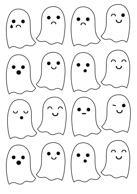 free printable pattern | lasten | lapset | syksy | halloween | kummitus | aave | haamu | idea | askartelu | kädentaidot | käsityöt | tulostettava | paperi | koti | leikki | DIY | ideas | kids | children | crafts | autumn | ghost | home | Pikku Kakkonen #halloweendecoration #halloweenideas #halloweencostume Macaroon Template, Black Cat Skeleton, Autumn Ghost, Ghost Template, Royal Icing Templates, Macaron Template, Imprimibles Halloween, Spider Pumpkin, Vampire Witch