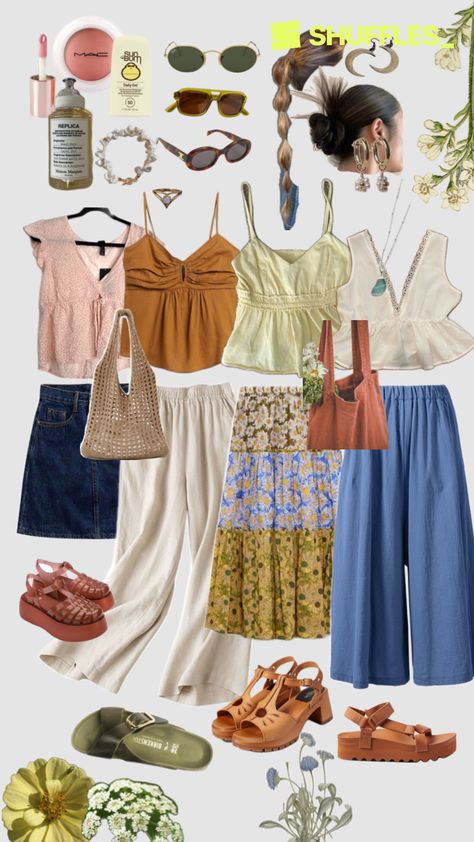 Created by gracejkeck on Shuffles Granola Girl Outfits, Hippie Outfits, Fashion Fits, Lookbook Outfits, Dream Clothes, Modest Outfits, Simple Outfits, Beautiful Outfits, New Outfits