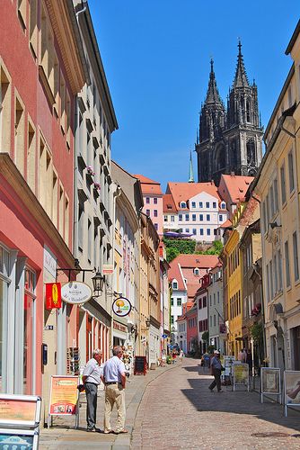 Meissen, Germany...I climbed to the top of the cathedral you see there! Pictures Of Germany, Photo Arts, Meissen Porcelain, Free State, Famous Buildings, Amazing Buildings, Places In Europe, The Gothic, Saxony