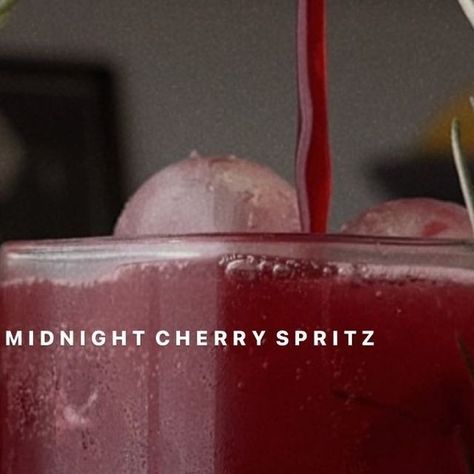 166K likes, 756 comments - olivianoceda on April 4, 2023: "MIDNIGHT CHERRY SPRITZ🌙🍒 a mocktail for everyone who loves good sleep, just like me. truly..." Midnight Cherry Spritz, Tart Cherry Juice, Water Ice, Cherry Juice, Mocktail Recipe, Cherry Tart, Sparkling Water, Drink Up, Lemon Lime