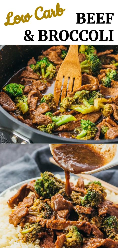 Keto Beef And Broccoli, Easy Skillet Dinner, Steak And Broccoli, Dinner Recipes Healthy Low Carb, Pf Changs, Keto Beef, Low Carb Low Fat Recipes, Easy Skillet, Broccoli Stir Fry