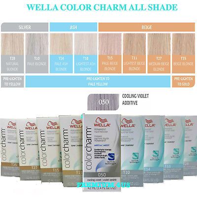 WEALL COLOR CHARM PERMANENT LIQUID HAIR TONER #ALL COLORS ,BOWL#Select your Item Toning Blonde Hair, Toner For Blonde Hair, Wella Toner, Wella Hair Color, Wella Color Charm, Liquid Hair, White Blonde Hair, Emergency Water, Hair Toner