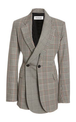 Mode Chanel, Woman Suit Fashion, Real Leather Jacket, Wool Blend Jacket, Vintage Plaid, Fashion Design Clothes, Suit Fashion, Coat Fashion, Dandy