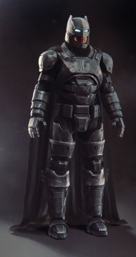 Iron Batman, Armored Batman, Combat Suit, Batman Costumes, Batman Armor, Dc Comics Heroes, Batman Dark, Batman Artwork, Dawn Of Justice