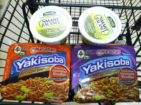 Harris Teeter 2-11-13 Quick Trip just for these items...6 Yakisoba & 2 Smart Balance for the pantry......total $0.89 Harris Teeter, Teriyaki Beef, Japanese Noodles, Grocery List, Grocery Shop, Grocery Lists, Food Store, Extra Virgin Olive Oil, Pop Tarts