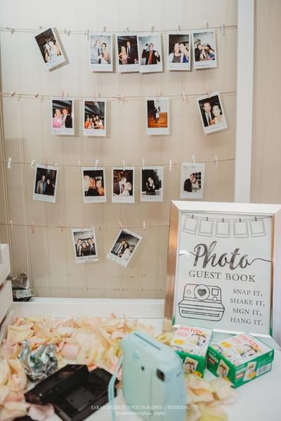 Tips on creating a photo guest book – Designs by Khari 30th Guest Book Ideas, Polaroid Book Sign, Mashpee Massachusetts, Polaroid Wedding Guest Book, Polaroid Holder, Guest Book Polaroid, Polaroid Guest Book Sign, Book Polaroid, Aloha Wedding