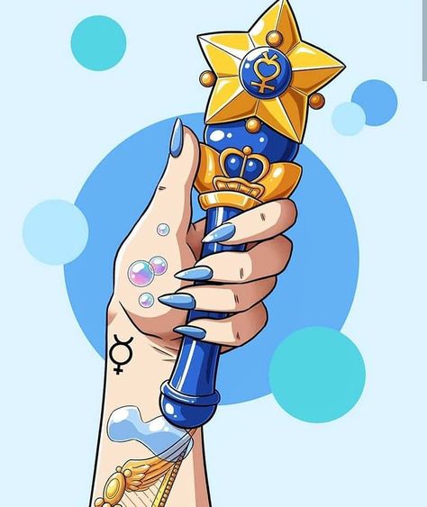 Sailor Mercury Tattoo, Mercury Tattoo, Sailor Moon Jupiter, Sailor Tattoo, Sailor Moon Tattoo, Arte Sailor Moon, Sailor Scout, Sailor Moon Stars, Sailor Moon Fan Art