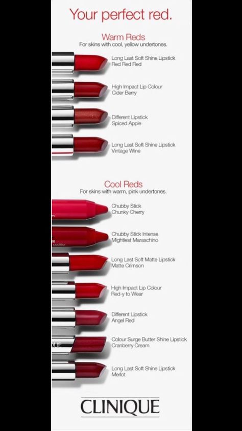 Cold Red Lipstick, Dark Autumn Red Lipstick, Cool Toned Red Lipstick, Cool Toned Lipstick Shades, True Autumn Lipstick, Deep Winter Lipstick Colors, Cool Tone Lipstick, Dark Winter Lipstick, Warm Red Lipstick