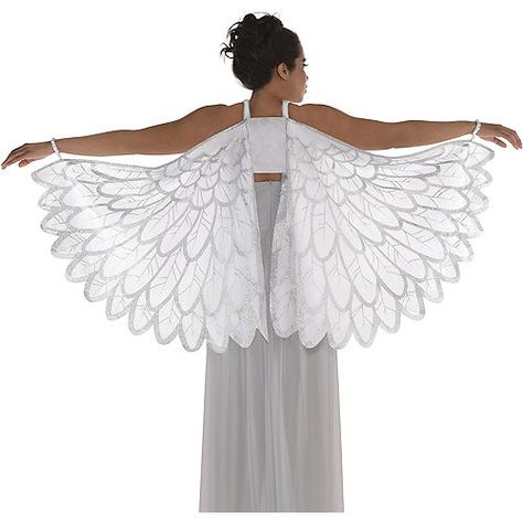 Fantasy Angel Wings, Angel Wings Halloween, Wings Halloween Costume, Fantasy Angel, Angel Wings Costume, Куклы American Girl, White Angel Wings, Angel Costume, Fairy Decor