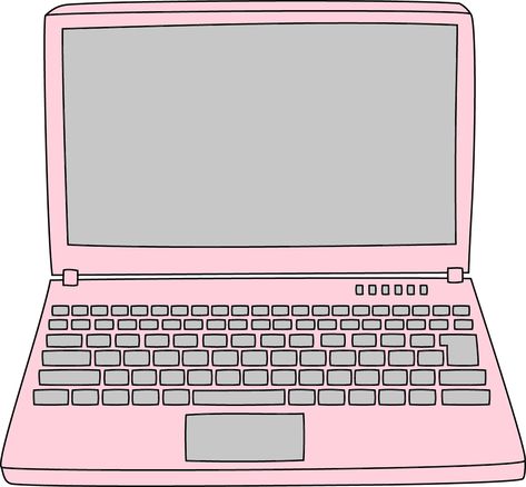 Laptop Template Aesthetic, Laptop Doodle, Laptop Template, Laptop Clipart, Pink Computer, Kawaii Laptop, Cute Powerpoint Templates, Laptop Aesthetic, Background For Powerpoint Presentation