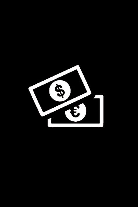 Black Money Icon, Business Icon Design, Chroma Key Backgrounds, Money Icon, Hand Icon, Money Logo, Instagram Money, Black And White Instagram, Money Icons