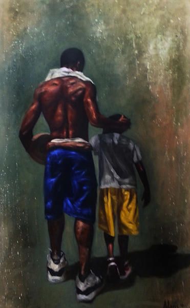 Biggest Fan - Original Oil - Alonzo Adams Arte Do Hip Hop, African American Artwork, Art Noir, Black Art Painting, Afrocentric Art, Black Artwork, Black Art Pictures, Black Love Art, Wow Art