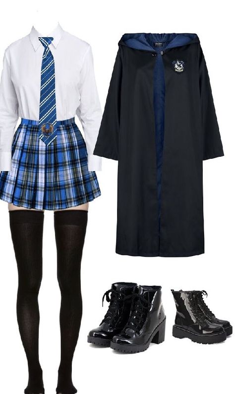 Ravenclaw uniform | Harry potter dress, Hogwarts outfits, Ravenclaw outfit Slytherin Uniform Female, Ravenclaw Dress, Hogwarts School Uniform, Ravenclaw Costume, Ravenclaw Uniform, Harry Potter Uniform, Ravenclaw Outfit, Slytherin Clothes, Slytherin Outfit