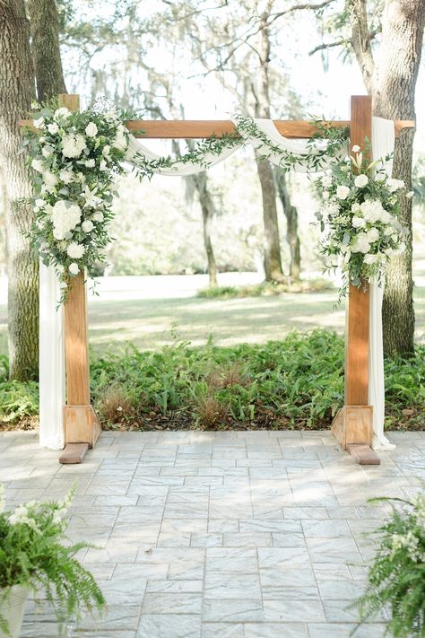 Elegant Wedding Arbor, Wedding Arbor Flowers, Arbor Flowers, Ceremony Archway, Wedding Trellis, Classic Wedding Flowers, Wedding Arbor, Wedding Ceremony Arch, Ceremony Design