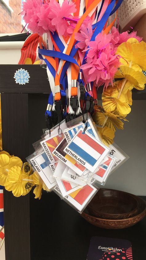 Back stage passes Eurovision Decorations, Eurovision Party Decorations, Eurovision Party Food, Eurovision 2022, Eurovision Party, International Party, Eurovision 2024, Back Stage, Gifts 2023