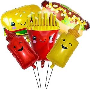 Add some dimension and color to your decor with this super cute bbq balloons. Birthday Barbecue, Picnic Snacks, Party Food Themes, Picnic Birthday, Food Birthday, Trucks Birthday Party, Barbecue Party, Birthday Party Balloon, Food Snacks