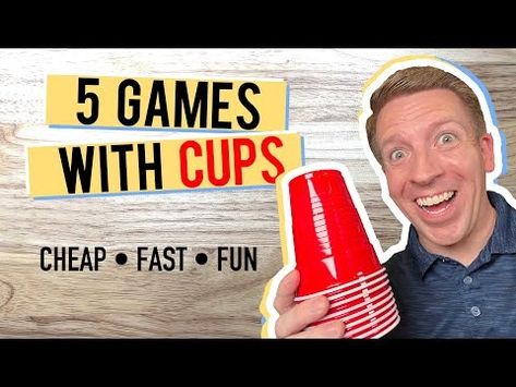 5 Quick Cup Games in 3 Minutes | Youth Group Games - YouTube Youth Work Games, Large Group Activities For Kids, Quick Games For Groups, Head Shoulders Knees Cup Game, Sunday School Games For Kids Indoor, Games For Youth Groups Church, Youth Games Church, Large Group Games For Kids, Indoor Youth Group Games