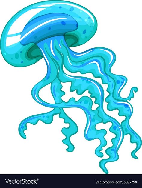 Aril Tatum, Cartoon Sea Animals, Octopus Illustration, Inkscape Tutorials, Jellyfish Painting, Jellyfish Drawing, Cartoon Drawings Of Animals, Jellyfish Art, Cartoon Fish