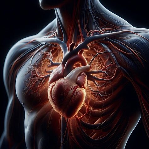 Photo human heart with arteries and vein... | Premium Photo #Freepik #photo Human Heart Photo, Veins Anatomical, Human Heart Art, Arteries And Veins, Heart Photography, Heart Painting, Human Heart, Photo Heart, Heart Art