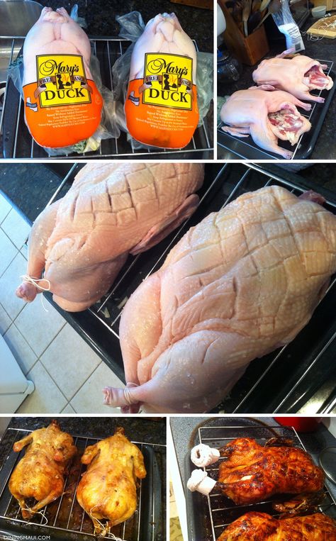 Slow Roasted Duck Recipe w/ crisp skin | Maui Passion Fruit Glaze Fruit Glaze, Roasted Duck Recipes, Maui Style, Goose Recipes, Duck Recipe, Roasted Duck, Cooking Chicken, Chinese Cooking Recipes, Roast Duck