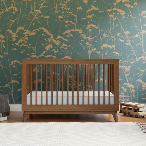 babyletto Scoot 3-in-1 Convertible Crib | Wayfair Mid Century Modern Nursery, Crib Nursery, Modern Crib, Junior Bed, Stylish Nursery, Mini Crib Sheets, Glider Rocker, Nursery Modern, Adjustable Mattress