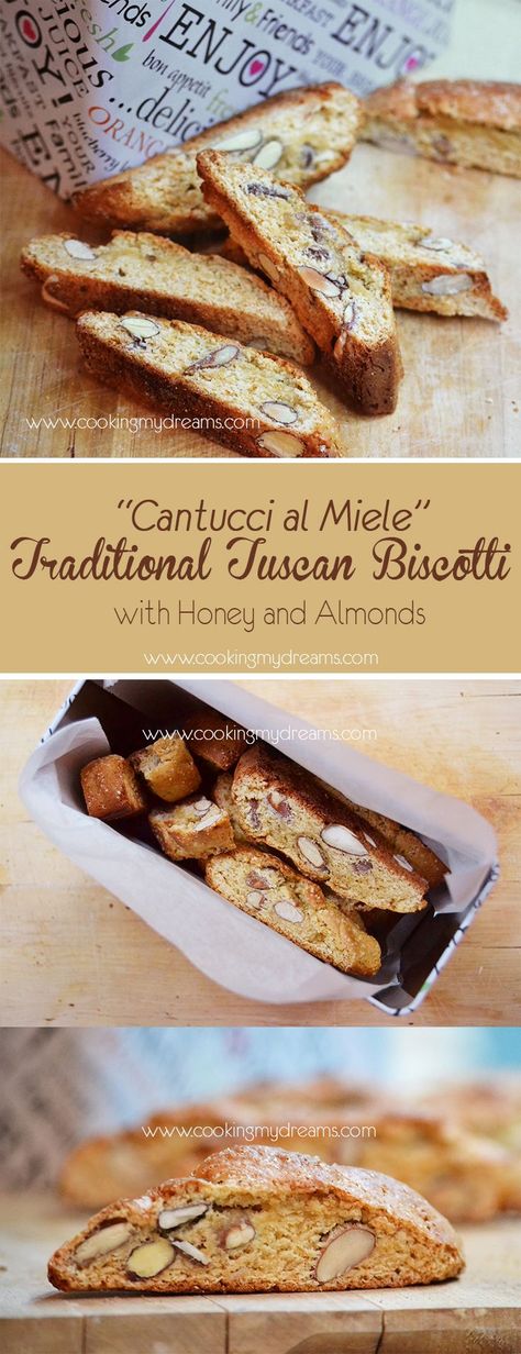 Honey Biscotti, Crunchy Recipes, Italian Biscotti Recipe, Delight Recipes, Almond Biscotti Recipe, Bakers Delight, Xmas Baking, Tuscan Recipes, Healthier Sweets