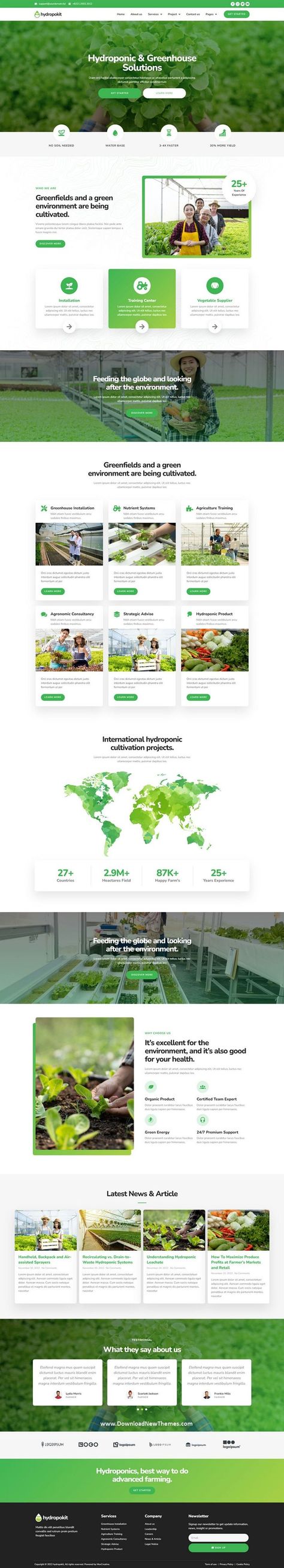 Website Design Inspiration Business, Plant App, Ui Ux Website, Unique Website Design, Photoshop Video, Lawn Service, Green Environment, Hotel Website, Web Design Projects