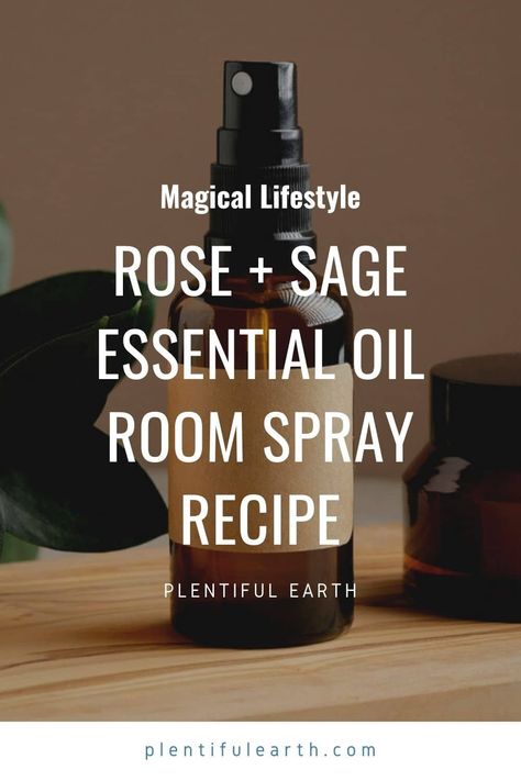 Smudge Spray Recipe, Essential Oil Spray Recipes, Room Spray Recipe, Sage Spray, Spiritual Room, Aura Spray, Smudge Spray, Jar Spells, Cleansing Spray