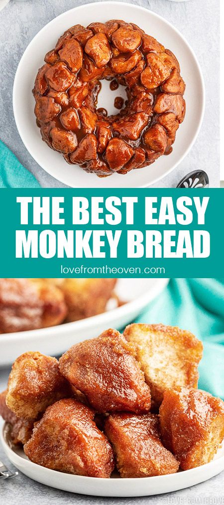 Pillsbury Monkey Bread • Love From The Oven Microwave Monkey Bread, Best Monkey Bread Recipe, The Best Monkey Bread Recipe, Pillsbury Monkey Bread, The Best Monkey Bread, Best Monkey Bread, Gooey Monkey Bread, Biscuit Monkey Bread, Monkey Bread Recipe Easy