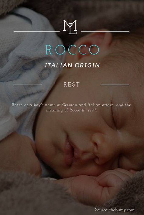 Character Name: Rocco Italian origin meaning "Rest" Italian Names, Writing Names, Mystical Names, Baby Name Meaning, B Names, Fantasy Names, Fantasy Role Playing, Name Inspiration, Baby Names And Meanings