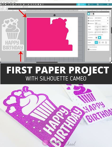 Silhouette Cameo 4 Projects Beginner, Htv On Cardstock, Silouette Cameo3, Silhouette Cameo 4 Tutorials For Beginners, Silhouette Cameo Beginner, Silhouette Cameo Cards, Silhouette Cameo 4, Vinyl Projects Silhouette, Cameo Crafts