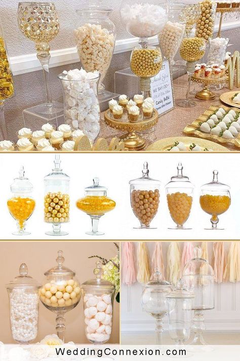 Sweets Table Wedding Shower, Candy Buffet Tables Wedding, Vintage Candy Bar Ideas, Neutral Candy Bar, Candy Bar Ideas For Wedding Elegant, Candy Bar Decoration Ideas, Neutral Candy Table, Prom Candy Table Ideas, Candy Bar For Party