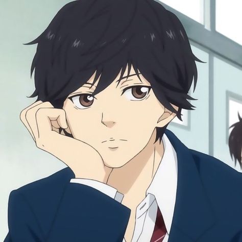 Ao Haru Ride Kou, Kou Mabuchi, Futaba Y Kou, Blue Spring Ride, Haru Ride, Blue Springs Ride, Ao Haru, Anime Cover Photo, Blue Spring