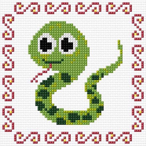 Snake Cross Stitch Pattern, Cross Stitch Calculator, Native Beading Patterns, Colorwork Knitting, Baby Cross, Floral Cross Stitch, Simple Cross Stitch, Baby Blanket Crochet Pattern, Free Cross Stitch