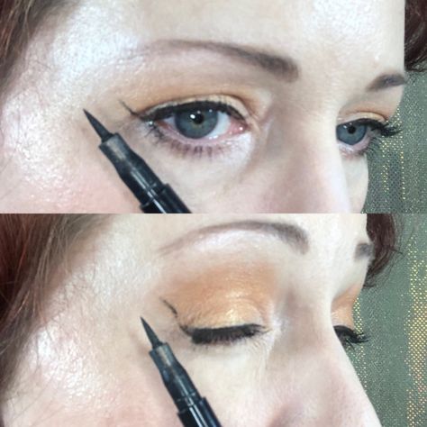 Winged Eyeliner Hooded Eyes, How To Do Winged Eyeliner, Hooded Eyes Tutorial, Double Winged Eyeliner, Makeup Wings, Easy Winged Eyeliner, Hooded Eye Makeup Tutorial, Natural Fake Eyelashes, Eyeliner Techniques