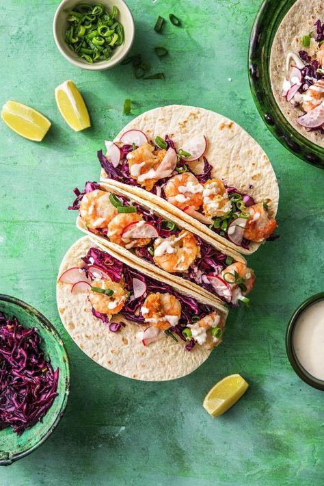 Hello Fresh Shrimp Tacos, What To Serve With Shrimp, Chipotle Shrimp Tacos, Shrimp Tacos Recipe, Chipotle Shrimp, Spicy Shrimp Tacos, Shrimp Taco Recipes, Cook Fish, Fresh Shrimp