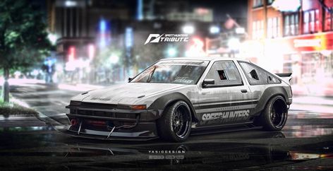 Speedhunters Need for speed tribute Ae86 trueno by yasiddesign on DeviantArt Ae86 Trueno, Jdm Wallpaper, Car Artwork, Mitsubishi Lancer Evolution, Nissan Silvia, Honda S2000, Ae86, Import Cars, Honda Civic Si