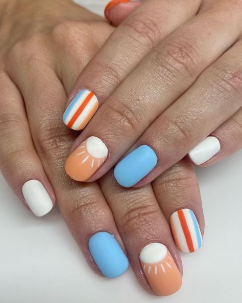 Summer Luminary Nails, Summer Solstice Nails, Luminary Nails Design, Luminary Nails, Beautiful Summer Nails, Teacher Nails, Summer Nails 2023, Cruise Nails, 2022 Nails