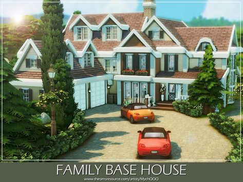 Sims 4 Perfect Family, Sims 4 Houses 8 Bedrooms, Sims 4 Family House Ideas, Sims 4 Base Game Family House, Sims 4 Family Home Base Game, Ts4 Base Game House, Sims 4 House Download Cc Base Game, Sims 4cc House, Sims Basegame House