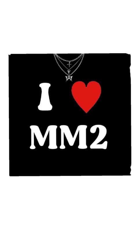 I Love Mm2 T-shirt, Kmfdm Shirt, Valentine's Day Black Slogan T-shirt, Black Heart-shaped Casual T-shirt, Black T-shirt With Heart Graphic For Valentine's Day, Roblox T-shirt, T Shirt