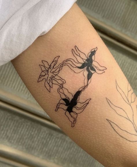 Abstract Tattoo Ideas, Abstract Tattoos, Red Ink Tattoos, Poke Tattoo, Jewelry Tattoo, Dainty Tattoos, Subtle Tattoos, Dream Tattoos, Abstract Tattoo