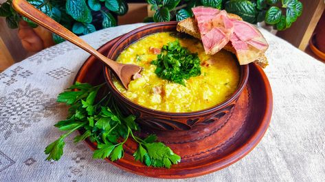 Kulesh: Legendary Russian field porridge or hearty soup? (RECIPE) - Russia Beyond Liquid Soup, Russian Dishes, Hearty Soup Recipes, Porridge Recipes, Pearl Barley, Hearty Soup, Smoked Bacon, Russian Recipes, Fried Onions