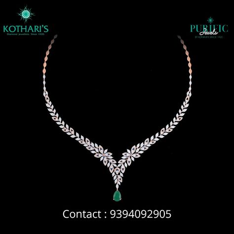 18 Carat  Rose Gold Diamond Necklace from Purific Jewels by Kothari's Jewellery Color-E-F ,Clarity-VVS, Diamond wt - 8.64cts, Gross wt- 33.70gm. Diamond Light Weight Necklace, Fancy Necklace Gold, Diamond Necklace Simple Classy, Real Diamond Necklace Set, Bridal Diamond Necklace Indian, Diamond Necklace Set Simple, Diamond Wedding Necklace, Small Diamond Necklace, Antique Diamond Necklace